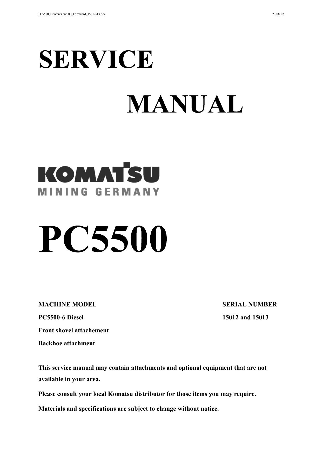PC5500-6 SERVICE MANUAL (2)